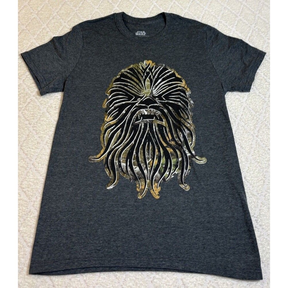 Star Wars Chewbacca Graphic Gray Shirt Size Small